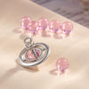 Copper Saturn Pendant Earrings Accessories Fresh Style Electroplating