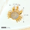 Copper Seashell Conch Crab Minimalist Animal Style Electroplated Women's Jewelry Pendant