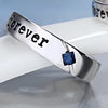 Copper Silver Plated Casual Simple Style Inlay Letter Zircon Open Rings