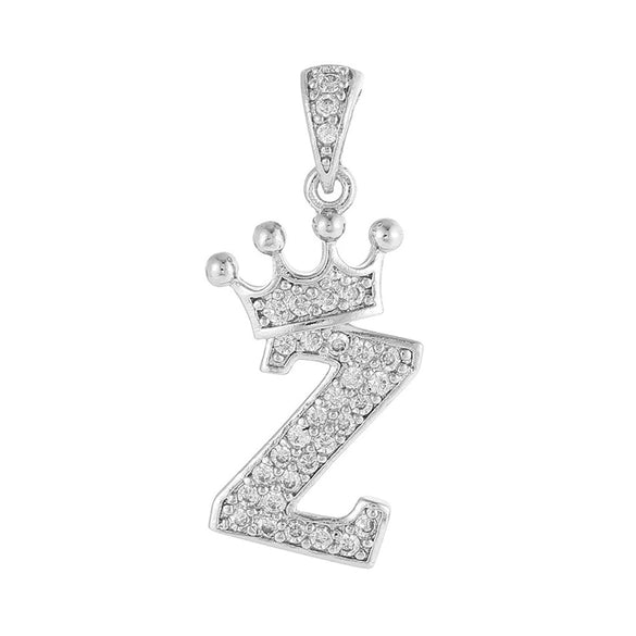 Copper Silver Plated Handmade Diy Pendant Accessories Set With Zircon And Letter Design For Necklace And Bracelet