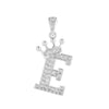Copper Silver Plated Handmade Diy Pendant Accessories Set With Zircon And Letter Design For Necklace And Bracelet