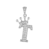 Copper Silver Plated Handmade Diy Pendant Accessories Set With Zircon And Letter Design For Necklace And Bracelet