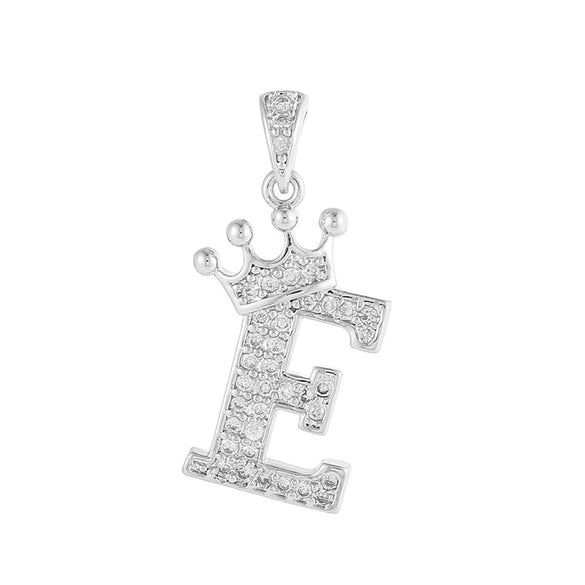Copper Silver Plated Handmade Diy Pendant Accessories Set With Zircon And Letter Design For Necklace And Bracelet