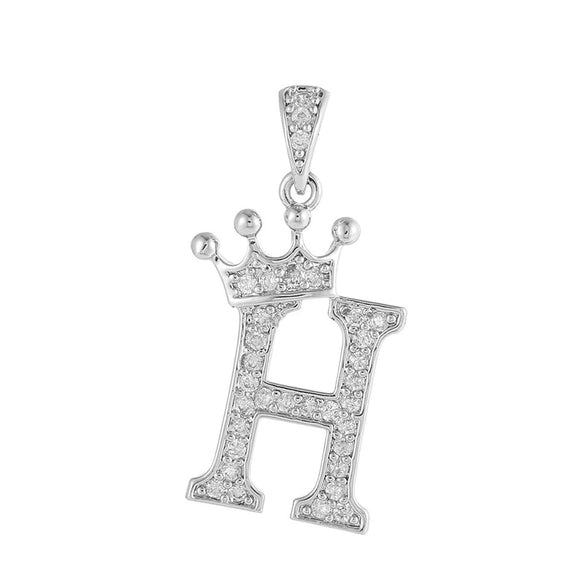 Copper Silver Plated Handmade Diy Pendant Accessories Set With Zircon And Letter Design For Necklace And Bracelet