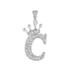 Copper Silver Plated Handmade Diy Pendant Accessories Set With Zircon And Letter Design For Necklace And Bracelet