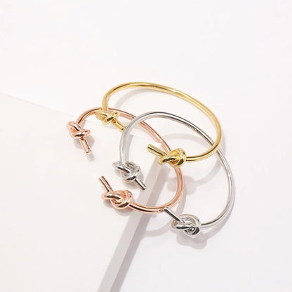 Copper Simple Style Classic Style Bow Knot Knot Bangle