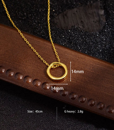 Copper Simple Style Classic Style Solid Color Pendant Necklace