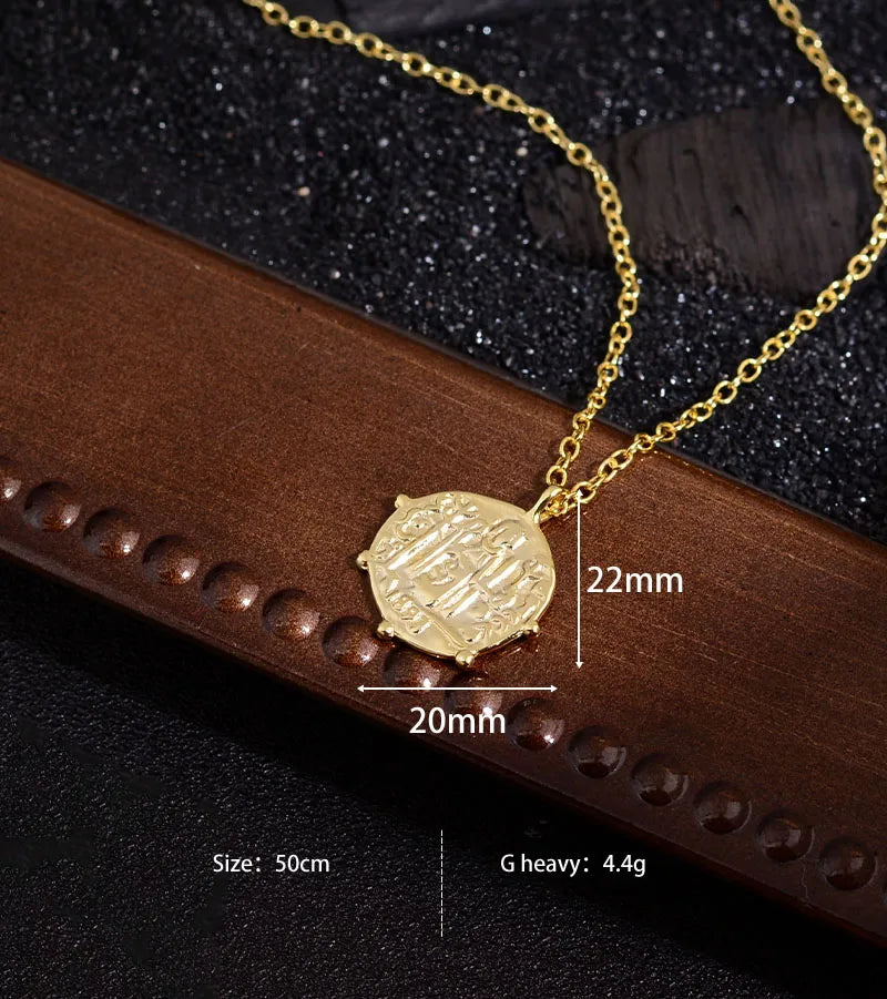 Copper Simple Style Classic Style Solid Color Pendant Necklace