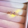 Copper Simple Style Inlay Heart Shape Butterfly Zircon Rings