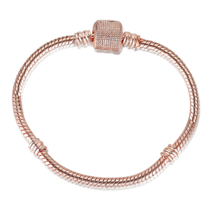 Copper Simple Style Plating Round Bracelets