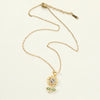 Copper Simple Style Shiny Flower Inlay Zircon Pendant Necklace