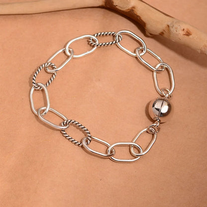 Copper Simple Style Solid Color Bracelets