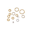 Copper Single Open Ring Jewelry Accessories With Real Gold Plated And Color Retention