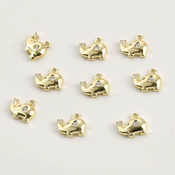 Copper Small Animal Pendant Electroplated Diy Handmade Jewelry Accessories