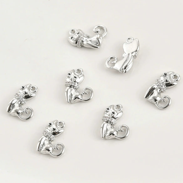 Copper Small Animal Pendant Electroplated Diy Handmade Jewelry Accessories