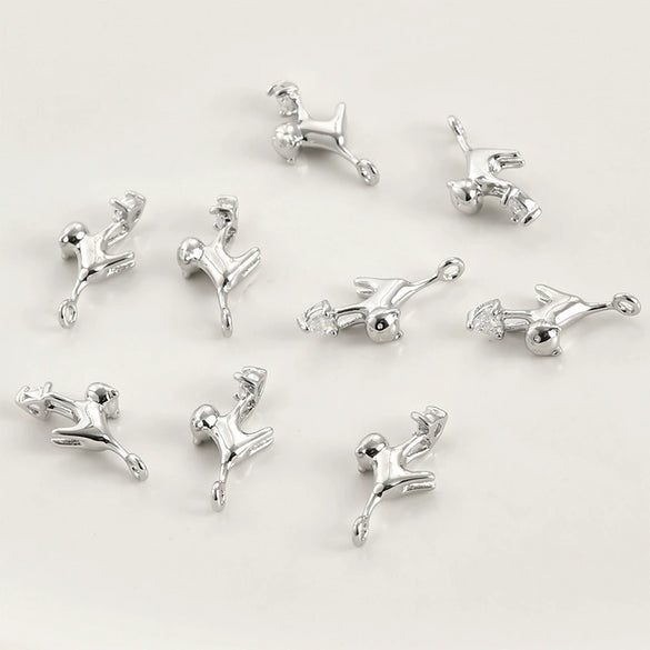 Copper Small Animal Pendant Electroplated Diy Handmade Jewelry Accessories