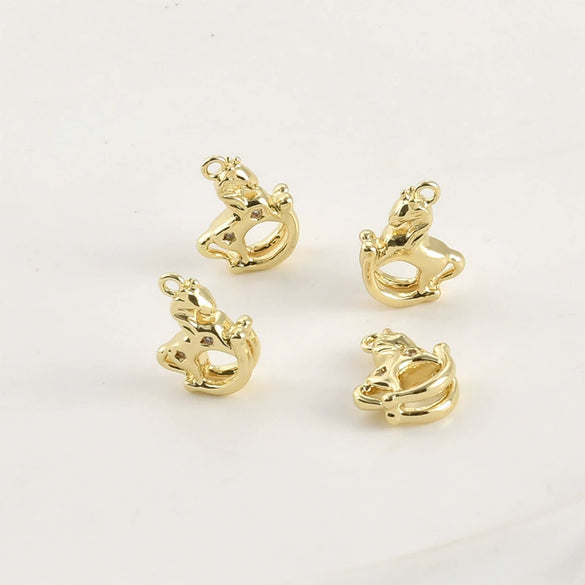 Copper Small Animal Pendant Electroplated Diy Handmade Jewelry Accessories