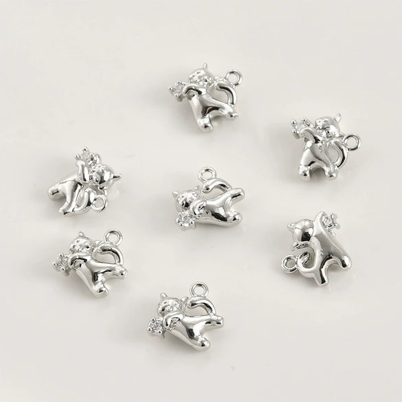 Copper Small Animal Pendant Electroplated Diy Handmade Jewelry Accessories