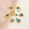 Copper Star Jewelry Accessories Set With Diamonds Microinlaid Pendant