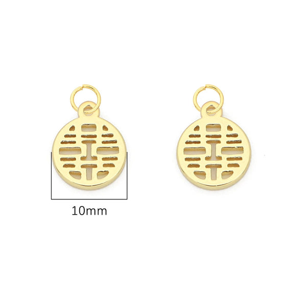 Copper Stone Small Pendant Jewelry Material For Diy Bracelet Necklace Handmade