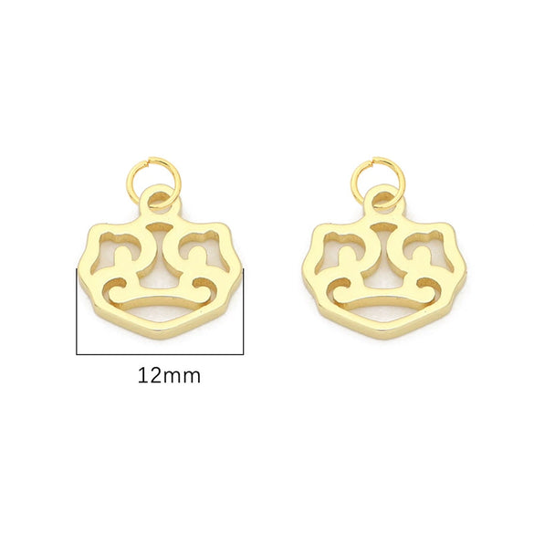 Copper Stone Small Pendant Jewelry Material For Diy Bracelet Necklace Handmade