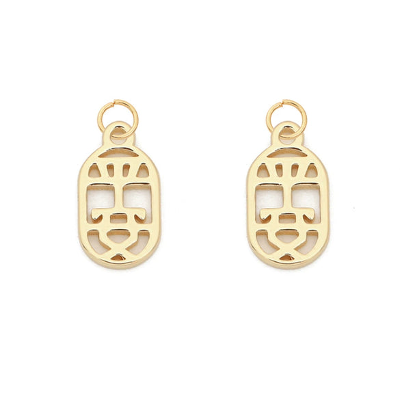 Copper Stone Small Pendant Jewelry Material For Diy Bracelet Necklace Handmade