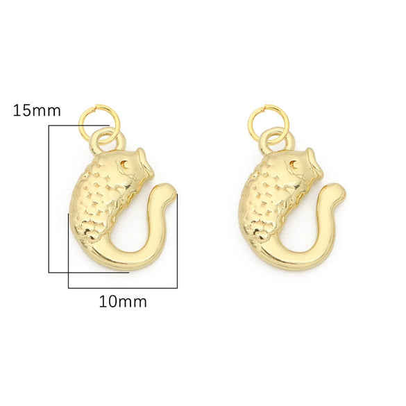 Copper Stone Small Pendant Jewelry Material For Diy Bracelet Necklace Handmade