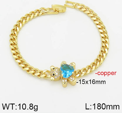 Copper Sweet Bear Bracelets