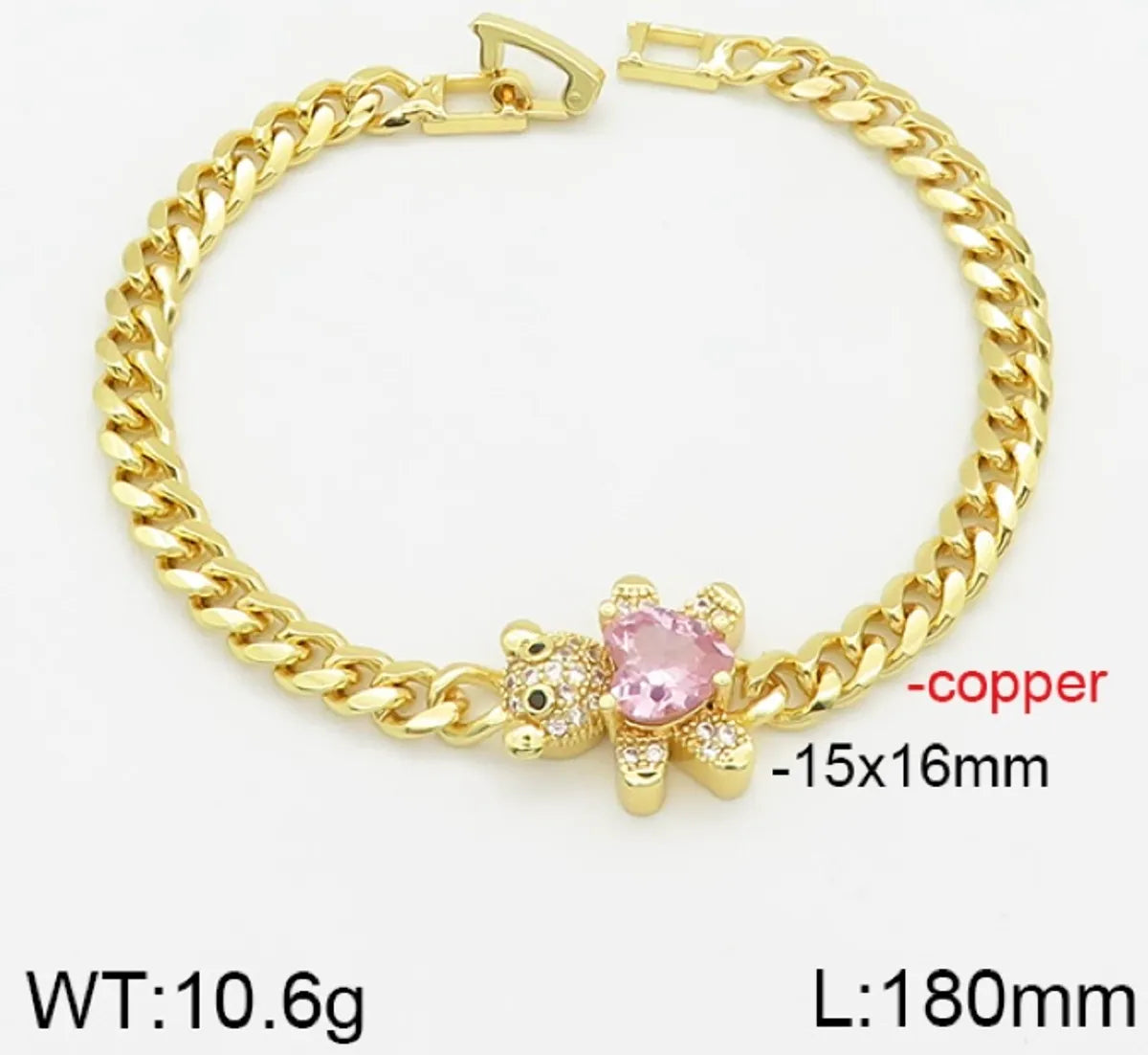 Copper Sweet Bear Bracelets