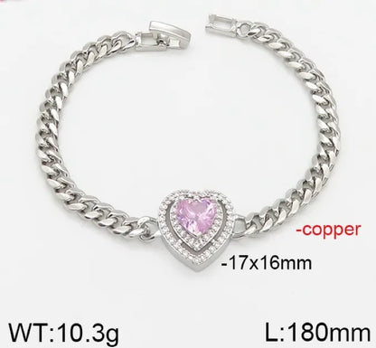 Copper Sweet Heart Shape Bracelets