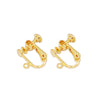 Copper U Shaped Adjustable Screw Ear Clip Converter With 18K Gold Filled Color Preserving Ear Needles And Electroplating Treatment For Diy Earrings