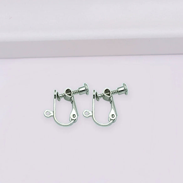 Copper U Shaped Adjustable Screw Ear Clip Converter With 18K Gold Filled Color Preserving Ear Needles And Electroplating Treatment For Diy Earrings