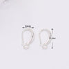 Copper Ushaped Ear Hooks 18K Gold Plated Handmade Diy Earrings Semifinished Material