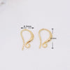 Copper Ushaped Ear Hooks 18K Gold Plated Handmade Diy Earrings Semifinished Material