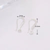 Copper Ushaped Ear Hooks 18K Gold Plated Handmade Diy Earrings Semifinished Material