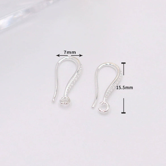 Copper Ushaped Ear Hooks 18K Gold Plated Handmade Diy Earrings Semifinished Material