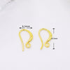 Copper Ushaped Ear Hooks 18K Gold Plated Handmade Diy Earrings Semifinished Material