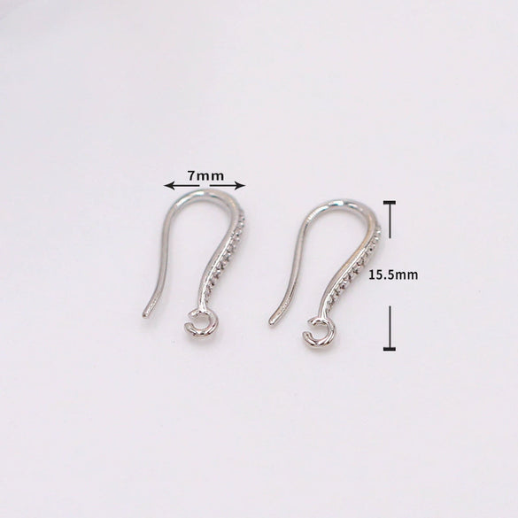 Copper Ushaped Ear Hooks 18K Gold Plated Handmade Diy Earrings Semifinished Material
