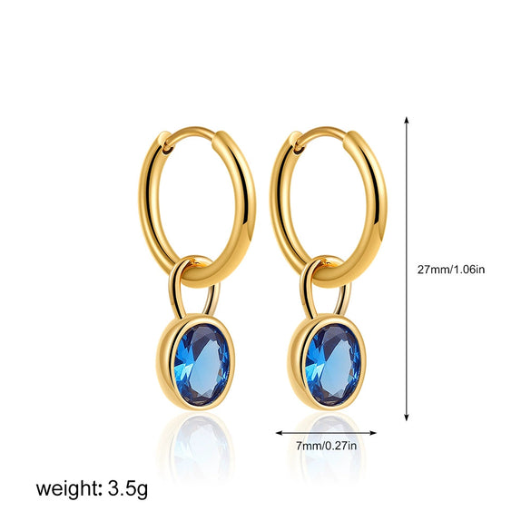 Copper Vintage Geometric Animal Zodiac Earrings