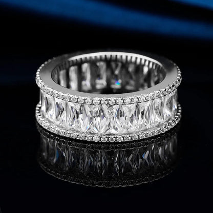 Copper White Gold Plated Gold Plated Plating Inlay Round Zircon Rings