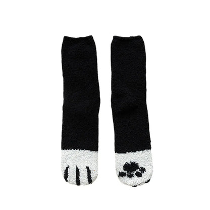 Coral Fleece Socks Women'S Autumn And Winter Socks Plus Velvet Thickening Socks