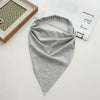 Cotton Extended Triangle Scarf And Headband Turban Headwear With Geometric Style