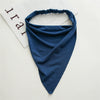 Cotton Extended Triangle Scarf And Headband Turban Headwear With Geometric Style