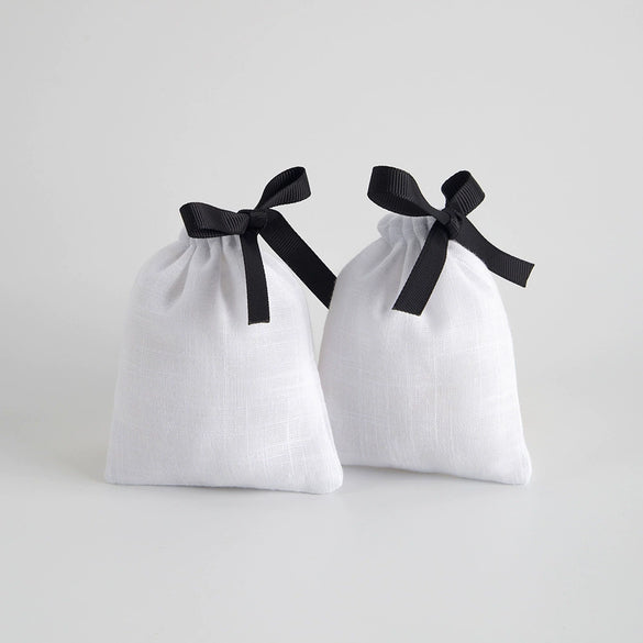 Cotton Flannel Jewelry Storage Bag With Drawstring For Packaging