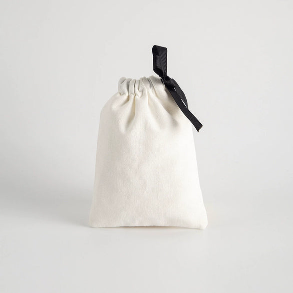 Cotton Flannel Jewelry Storage Bag With Drawstring For Packaging