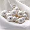Cotton Pearl Shell Geometric Style Electroplated Earrings Jewelry Materials