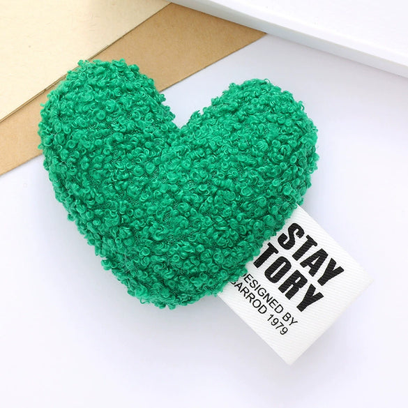 Cotton Plush Love Accessories Heart Shaped Clothing Accessories Hat With Semi Manual Processing For Autumn And Winter