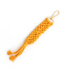 Cotton Rope Tassel Handwoven Keychain Pendant With Cross Crown Roman Numerals Bohemian Retro Style