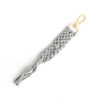 Cotton Rope Tassel Handwoven Keychain Pendant With Cross Crown Roman Numerals Bohemian Retro Style