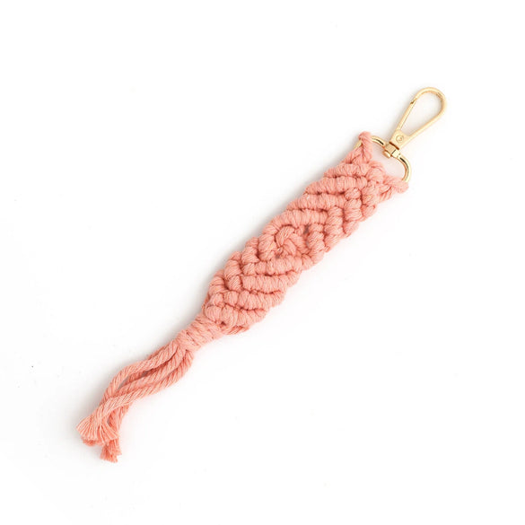 Cotton Rope Tassel Handwoven Keychain Pendant With Cross Crown Roman Numerals Bohemian Retro Style